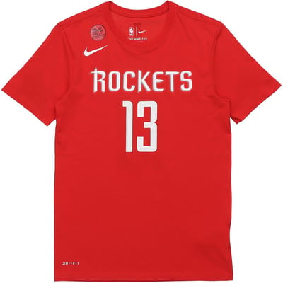 Nike NBA Dri-FIT Houston Rockets James Harden Spelersnummer T-shirt Heren Tops University-Rood 870777-659 L white