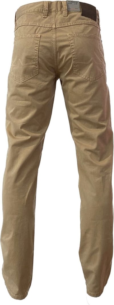 Alberto - 5-Pocket - Heren - W33 X L34 - Camel - Katoen - 8937-1902 Pipe
