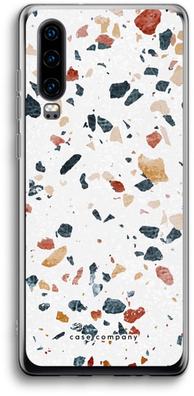 Case Company® - Hoesje geschikt voor Huawei P30 hoesje - Terrazzo N°4 - Soft Cover Telefoonhoesje - Bescherming aan alle Kanten en Schermrand