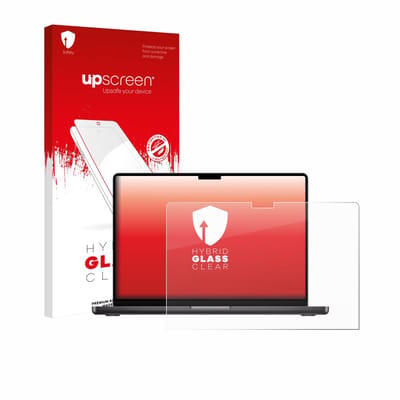 upscreen - Screenprotector voor Apple MacBook Pro 14" M5 2026 - Folie Beschermfolie Beschermglas transparant