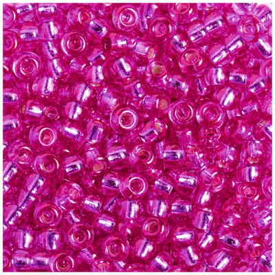 Miyuki Rocailles - silverlined fuchsia
