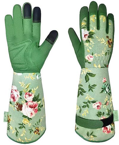 1 paar lange tuinhandschoenen - Maat M - Ademend en flexibel - Comfortabel en duurzaam - Nylon klittenband - Geschikt voor planten, wieden en andere tuintaken - Milieuvriendelijk