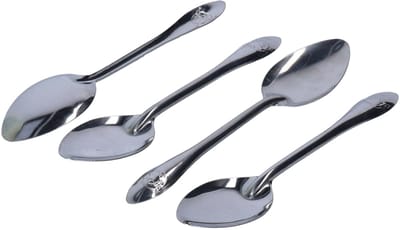 Benson Set theelepels - chroom - 4 stuks - compact en stijlvol - 15 cm