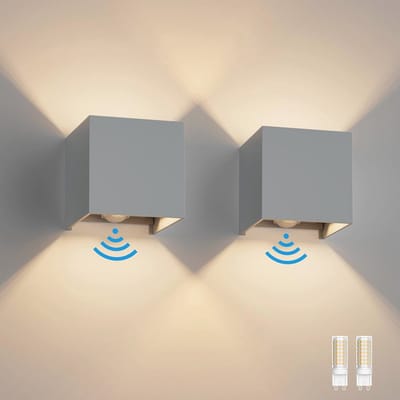 LED wandlampen met bewegingsmelder - 2 stuks 3000K verstelbare stralingshoek