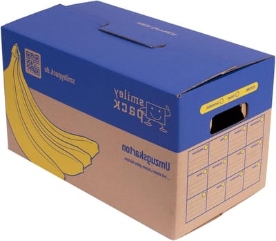 Verhuisdozen XXL - Bananenkist Verhuisbox - Veilig Verhuizen - Dubbelgolf Karton - 600 x 328 x 340 mm - Bruin