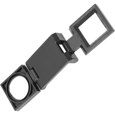 Loupe Pliante 3 Plis 10X Lentille en Verre Optique Petite Loupe de Poche pour Personnes Âgées Lecture Inspection