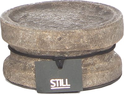 STILL - Kaarsenstandaard - Earth - Grijs - 16 x 6 cm