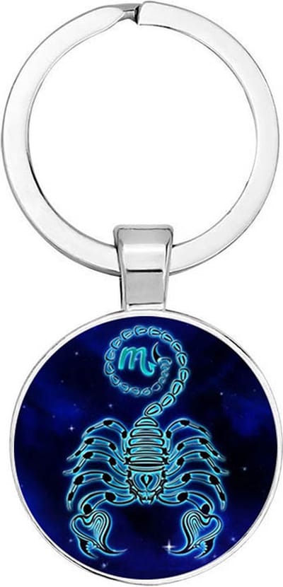 Akyol - Schorpioen Sleutelhanger - schorpioen - iemand die van sterrenbeelden houdt - scorpius - leuke cadeau voor een sterrenbeeld liefhebber - verjaardagscadeau - kado - gift - geschenk - 2,5 x 2,5 CM