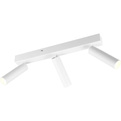 Trio Lighting Ambala LED plafondspot, 3-lamps, wit, metaal, CCT, dimbaar