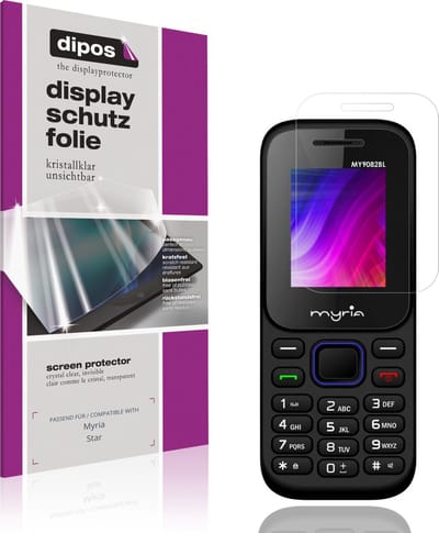 dipos – 4x Beschermfolie geschikt voor Myria Star | Krasbestendige & heldere Screenprotector Ultra-Thin