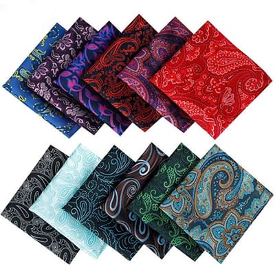 Dailygoods- Herenpak 12 Stuks - Zakdoeken/Jacquard
