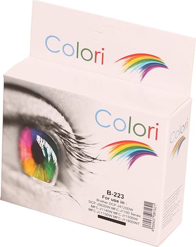 Colori huismerk inkt cartridge geschikt voor Brother LC223BK Zwart DCPJ4120DW DCPJ562DW MFCJ1100 MFCJ1140W MFCJ1150DW MFCJ1170DW MFCJ4420DW MFCJ4425DW