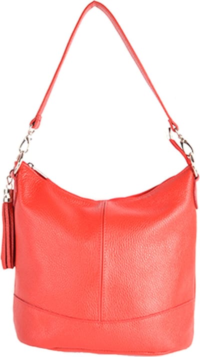 Giuliano lederen schoudertas Inaya - Rood - Dames - Made in Italy