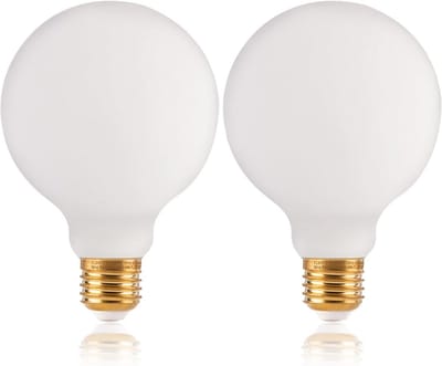 Set van 2 Grote G125 E27 LED Filament Lampen 7W Warm Wit 2200K - Decoratieve Dimbare Edison Stijl Bol