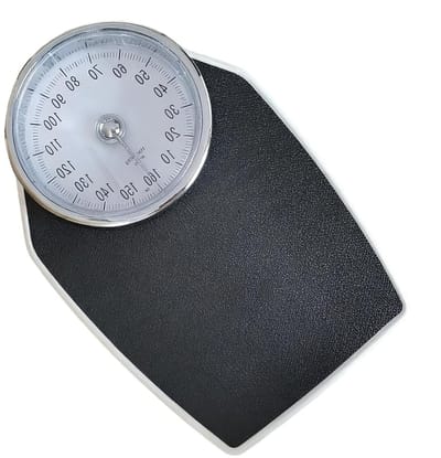 Mechanische Weegschaal - Persoonlijke Weegschaal - Gezondheid Bijhouden - Robuust Ontwerp - Tot 159 kg - Zilver