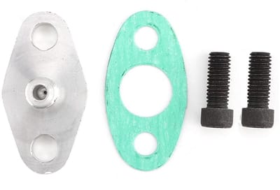 Dailygoods - Turbo Oil Flange Adapter - AN4 Compatibiliteit - Hoogwaardige Aluminium Constructie - Voor T3 T4 Turbocharger - Duurzaam en Betrouwbaar -...