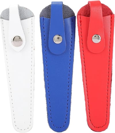 Professionele Haarscheermes Tas, 3 Delen, Draagbare Kappersschaar Tas van PU Leer, Ideaal voor Kappers en Haarstylisten