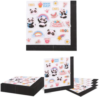 Dailygoods- Servetten 20 stuks - Panda Thema - 2-laags - Papieren Servetten - Feestaccessoire - Milieuvriendelijk Papier - 33 cm x 33 cm - Tafelservetten