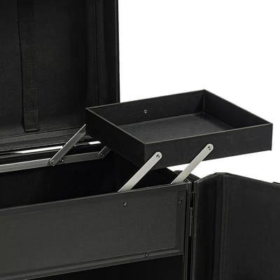 Voetverzorgingskoffer met Trolley | Grote Capaciteit | 2 Trays | Wielen | Slot | 91 cm | Schoonheidskoffer | Make-upkoffer