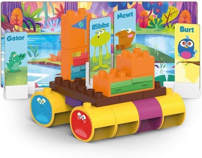 Bouwpakket Swampies - Biologische bouwstenen - Spelenderwijs leren - Compatibel met andere merken - 21 stenen - Multicolor