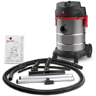 ROTADOR NAT EN DROOG INDUSTRIELE STOFZUIGER 30L 1200W MET ACCESSOIRES