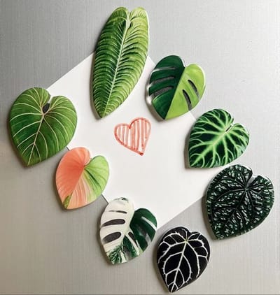 TLVX 8 stuks Groene 3D Bladeren Magneten / Leuke Koelkastmagneten / Foto Magneet / Herfst / Whiteboard / Speel- en Leer / Boom Magneten / Natuur / School / Boodschappenlijst / Notitie / Memo bord / Kantoor / Schoolbord / Magnetisch / Kleur Magneetjes