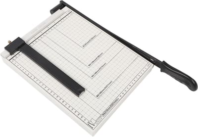 Roterende Papiersnijder - Papier Snijmachine - Precisie Snijden - Nauwkeurige Schaalverdeling - A4 Formaat - Wit