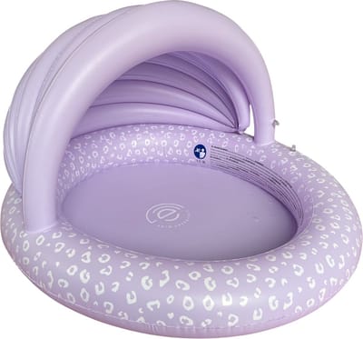 Swim Essentials 100cm Lila Luipaard Kinder Zwembad met luifel