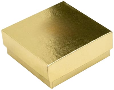 Luxe Eco Sieradendoosje Goud 6 x 6 cm Sieraden Cadeau Doosje Cadeaudoosje Oorbel Halsketting Ketting