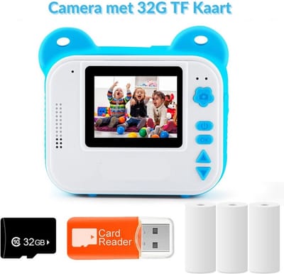 ReTrend Instant Digitale Kindercamera - Kan Video's maken - Blauw - 2 Inch - 1080P HD