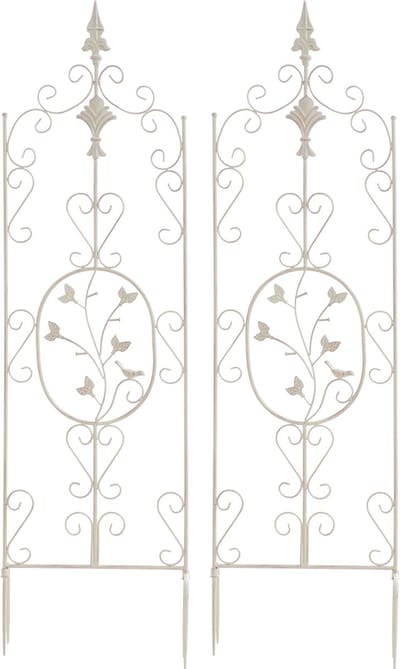 CLP Burgus Set van 2 Klimplantrek - Trellis voor klimplanten - antiek/creme