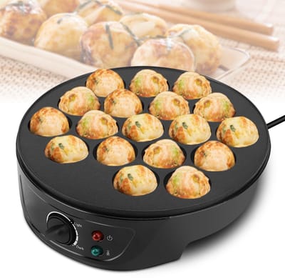 Dailygoods - Elektrische Takoyaki Pan met 18 Gaten