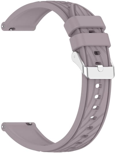 Siliconen bandje - geschikt voor Garmin Venu 2s / 3s / 4 (41mm) / Vivoactive 4s / Forerunner 255s / 265s - Huawei Watch GT 5 Pro - 42mm / GT 6 / GT 5 / GT 4 - 41mm - gestreept - lavendel