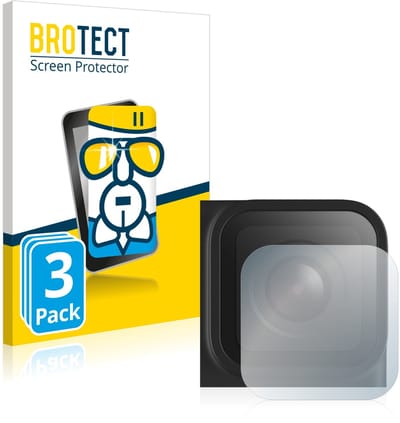 Screenprotector 3 Stuks voor GoPro Hero 9 Black (Lens) Beschermglas transparant