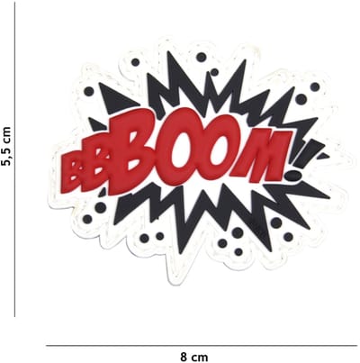 101 Inc Embleem 3D Pvc Boom! Rood  18029