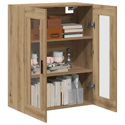 vidaXL - Wandkast - 69,5x34x90 - cm - artisanaal - eikenkleurig