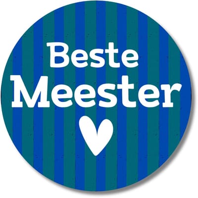 Stickervel Beste Meester – 20 stuks – bedankstickers einde schooljaar