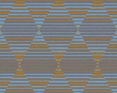 GRAFISCH BEHANG - Blauw Grijs Oranje - AS Creation Spot 4