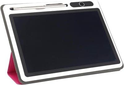 Flexibel LCD Tekenpad 9 Inch - Elektronisch Notitieboek met Faux Leren Tas voor Creatieve Professionals en Studenten
