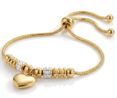 Sophie Siero Gouden Armband Dames – Hartje Armband Goud Verguld – Waterproof Stainless Steel – Verstelbare Dames Armband – Trendy Minimalistische Sieraden – Inclusief Luxe Cadeauverpakking
