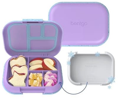 Waterdichte Bento-lunchbox voor Kinderen met 4 Vakken en IJsblok - Geschikt voor Magnetron en Vaatwasser