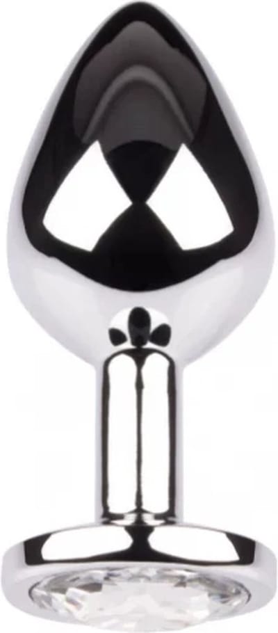 Plug It Strass Buttplug Large Zilver