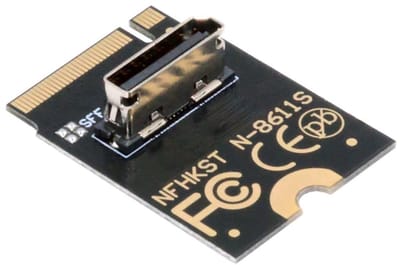 Allecto - PCI-E 4.0 NVME M.2 M-Key Adapter - SSD en eGPU ondersteuning - compact formaat - ideale oplossing - hoge snelheid - geschikt voor verschi...