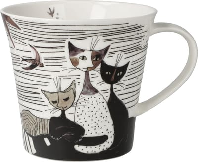 Goebel - Rosina Wachtmeister | Mok - Koffie/Thee Beker Carota con amici | Porselein - 350ml - 2 stuks