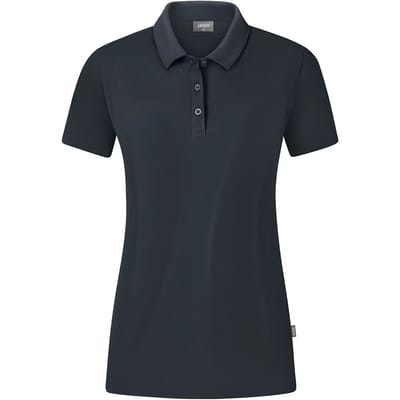 Jako Organic Polo Stretch Dames - Antraciet | Maat: 36