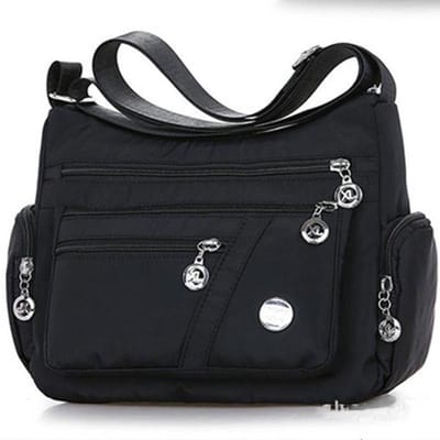 Vrouwen Waterdichte Tas Nylon Schoudertas Crossbody Tas Casual Handtassen 27*11*20cm black