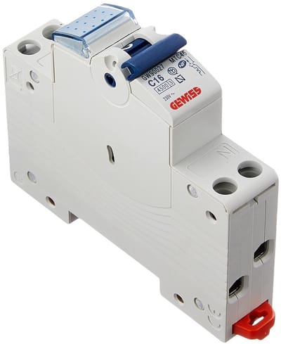 Stroomonderbreker 1P+N 16A 4,5KA Automatisch 230V Meerkleurig