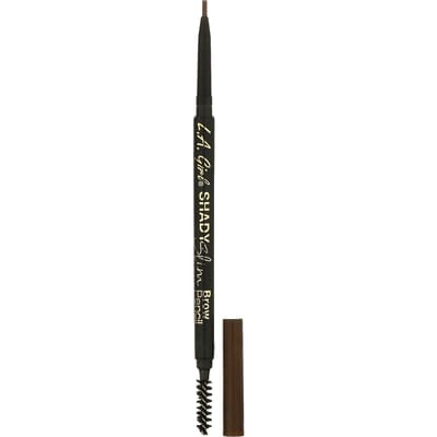 L.A. Girl, Shady Slim Brow Pencil, Gb356 Medium Brown, 0.08G(0.003Oz) white
