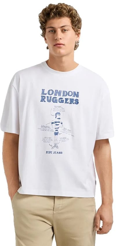 Pepe Jeans Chelsea T-shirt Met Korte Mouwen Wit 2XL Man