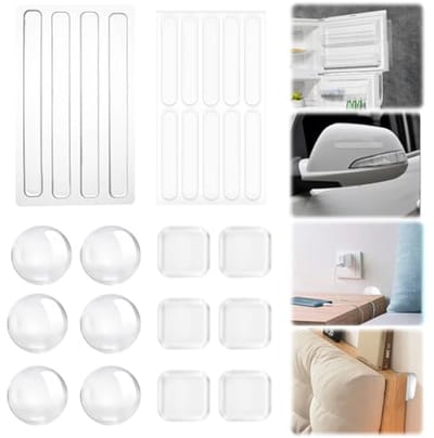 Zelfklevende rubberen doppen - 26 stuks antislip siliconen, transparant, voor meubels en apparaten